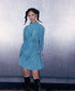 Drawstring Volume Mini Dress